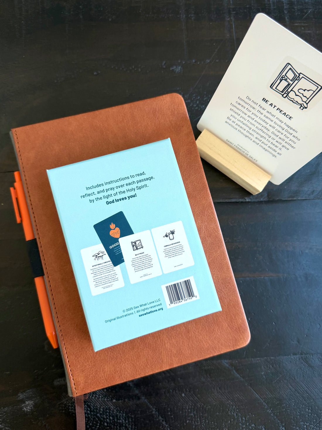Good Advice On Deck box featuring 40 quotes and prayers rooted in Church wisdom